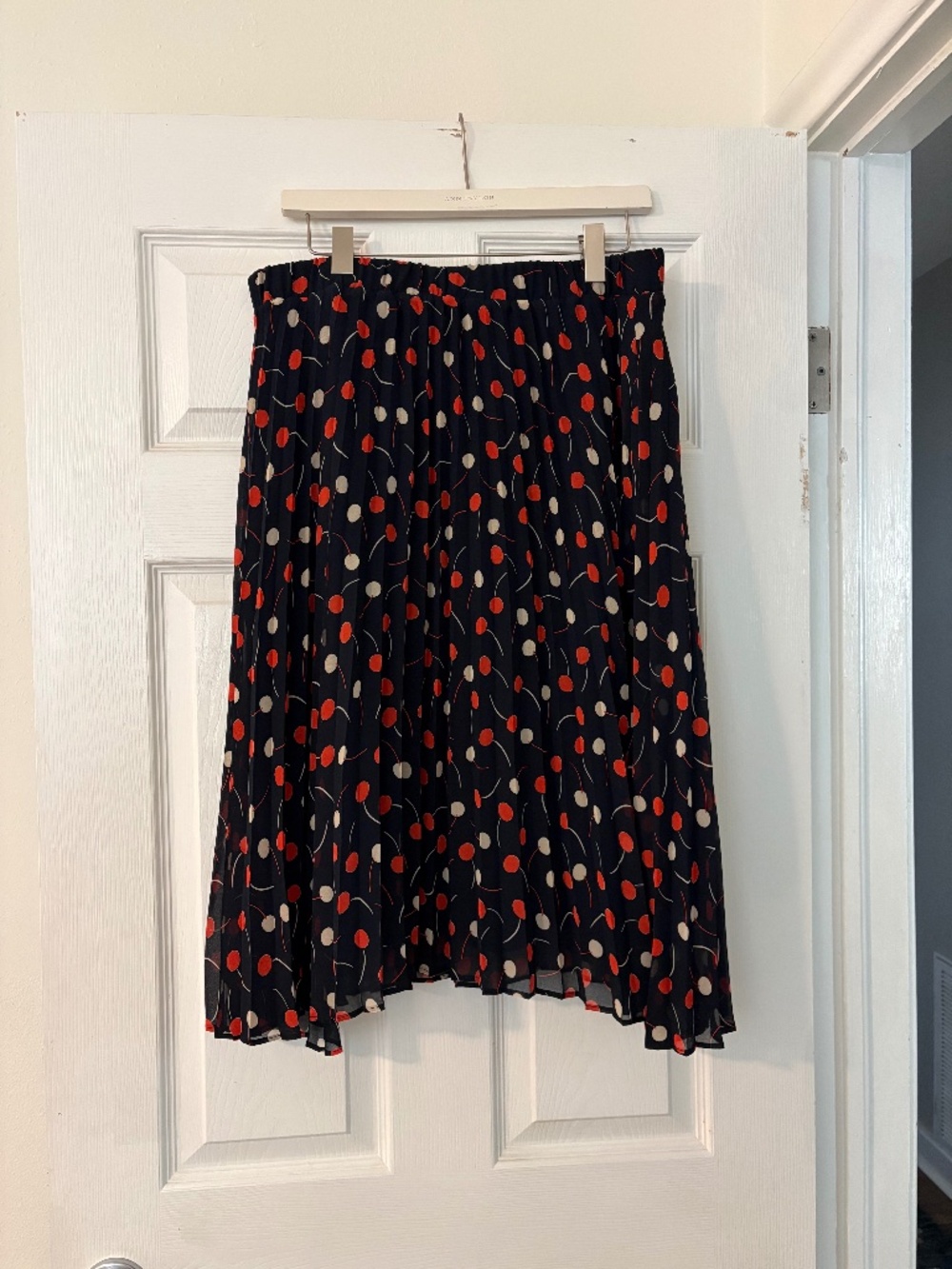 Ann Taylor Navy Midi Skirt